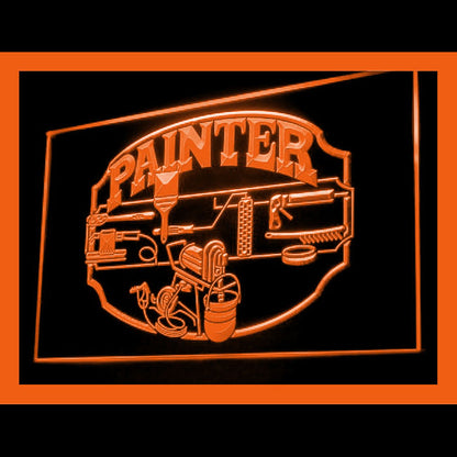 190103 Painter Service Tools Shop Home Decor Open Display illuminated Night Light Neon Sign 16 Color By Remote