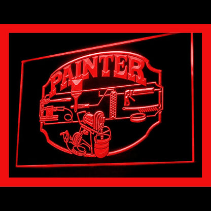 190103 Painter Service Tools Shop Home Decor Open Display illuminated Night Light Neon Sign 16 Color By Remote