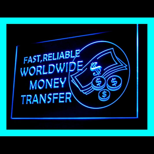 190106 Money Exchange Foreign Currency Shop Home Decor Open Display illuminated Night Light Neon Sign 16 Color By Remote