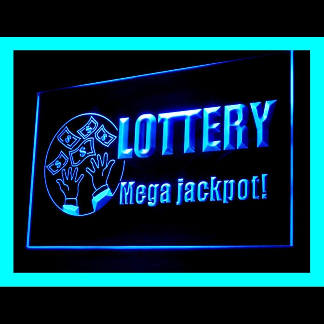 190109 Lottery Ticket Store Shop Home Decor Open Display illuminated Night Light Neon Sign 16 Color By Remote