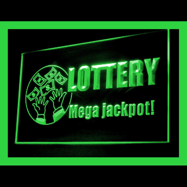 190109 Lottery Ticket Store Shop Home Decor Open Display illuminated Night Light Neon Sign 16 Color By Remote
