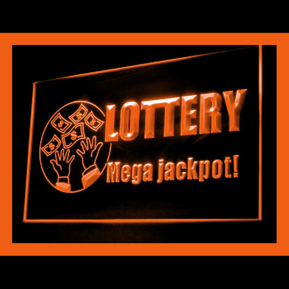 190109 Lottery Ticket Store Shop Home Decor Open Display illuminated Night Light Neon Sign 16 Color By Remote