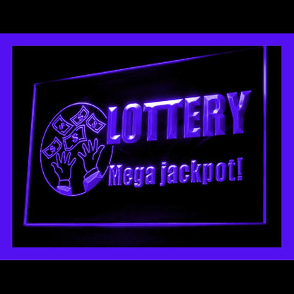 190109 Lottery Ticket Store Shop Home Decor Open Display illuminated Night Light Neon Sign 16 Color By Remote