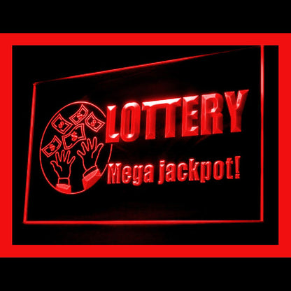 190109 Lottery Ticket Store Shop Home Decor Open Display illuminated Night Light Neon Sign 16 Color By Remote