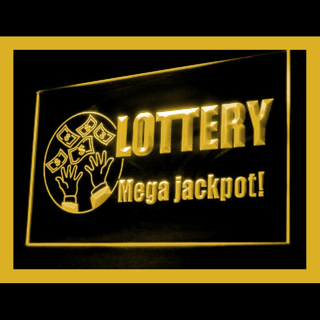 190109 Lottery Ticket Store Shop Home Decor Open Display illuminated Night Light Neon Sign 16 Color By Remote