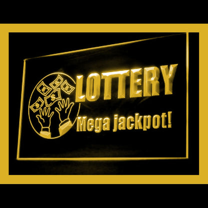 190109 Lottery Ticket Store Shop Home Decor Open Display illuminated Night Light Neon Sign 16 Color By Remote