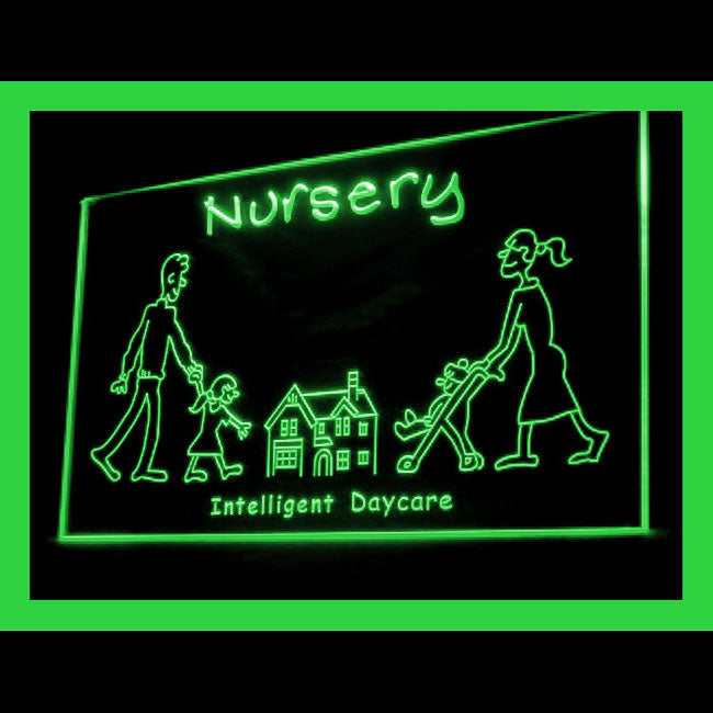 190116 Nursery Intelligent Day Care Home Decor Open Display illuminated Night Light Neon Sign 16 Color By Remote
