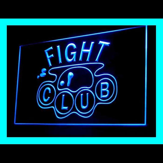 190122 Fight Club Brass Knuckles Sports Shop Home Decor Open Display illuminated Night Light Neon Sign 16 Color By Remote