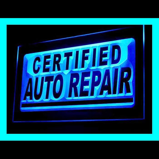 190127 Certified Auto Repair Vehicle Shop Home Decor Open Display illuminated Night Light Neon Sign 16 Color By Remotes