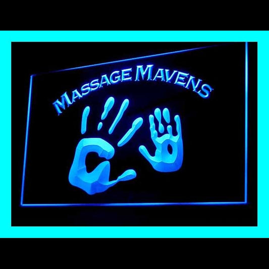 190128 Massage Mavens Beauty Salon Shop Home Decor Open Display illuminated Night Light Neon Sign 16 Color By Remote
