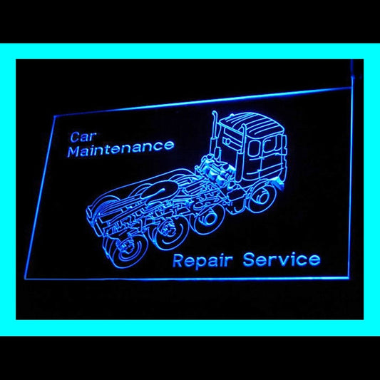 190136 Truck Open Auto Repair Vehicle Displays Home Decor Open Display illuminated Night Light Neon Sign 16 Color By Remote