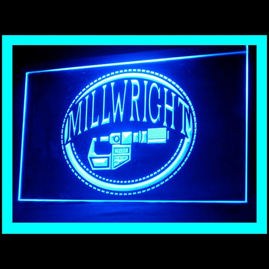 190145 Millwright Service Tools Shop Home Decor Open Display illuminated Night Light Neon Sign 16 Color By Remote