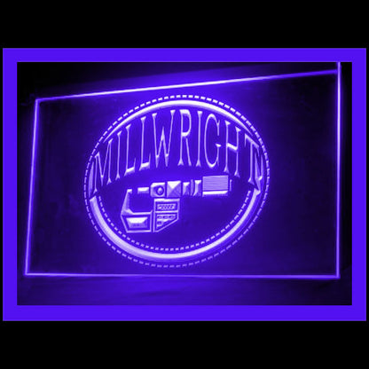190145 Millwright Service Tools Shop Home Decor Open Display illuminated Night Light Neon Sign 16 Color By Remote