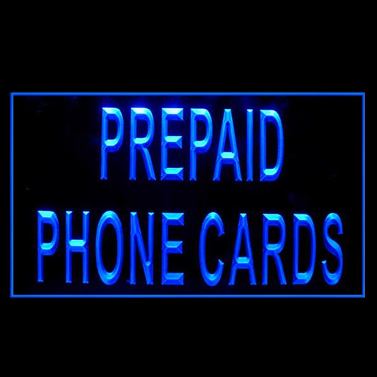 190149 Prepaid Phone Cards Telecom Shop Home Decor Open Display illuminated Night Light Neon Sign 16 Color By Remote