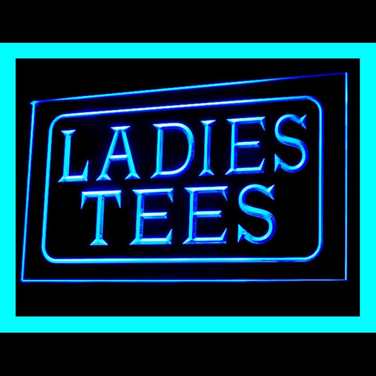 190151 Ladies Tee Store Shop Home Decor Open Display illuminated Night Light Neon Sign 16 Color By Remote