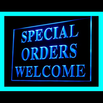 190154 Special Orders Welcome Restaurant Cafe Shop Home Decor Open Display illuminated Night Light Neon Sign 16 Color By Remote