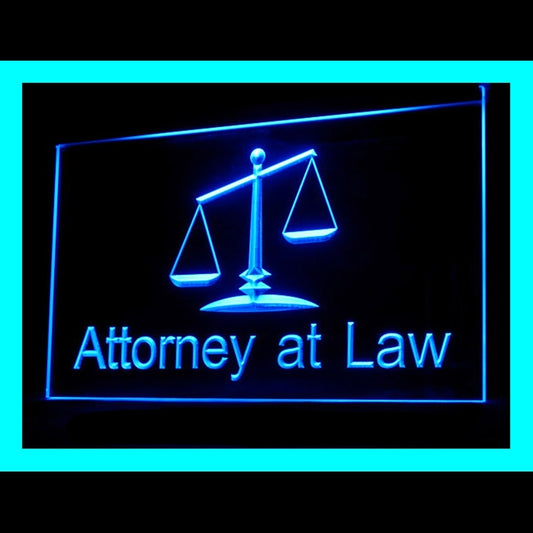 190157 Attorney At Law Office Home Decor Open Display illuminated Night Light Neon Sign 16 Color By Remote