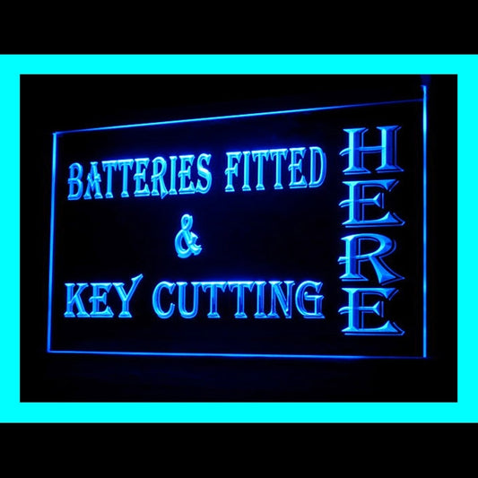 190158 Batteries Fitted Key Cutting Tools Shop Home Decor Open Display illuminated Night Light Neon Sign 16 Color By Remote