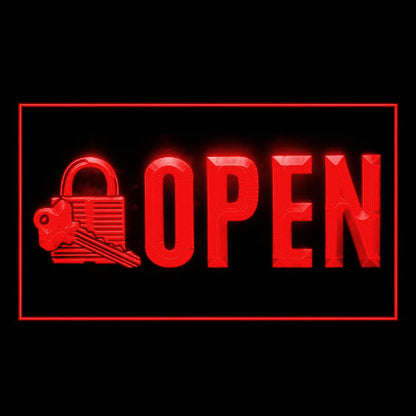 190161 Locksmith Key Cutting Tool Shop Home Decor Open Display illuminated Night Light Neon Sign 16 Color By Remote