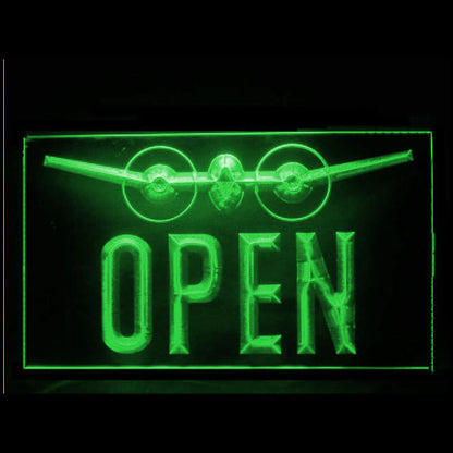 190162 Travel Agency Shop Center Home Decor Open Display illuminated Night Light Neon Sign 16 Color By Remote