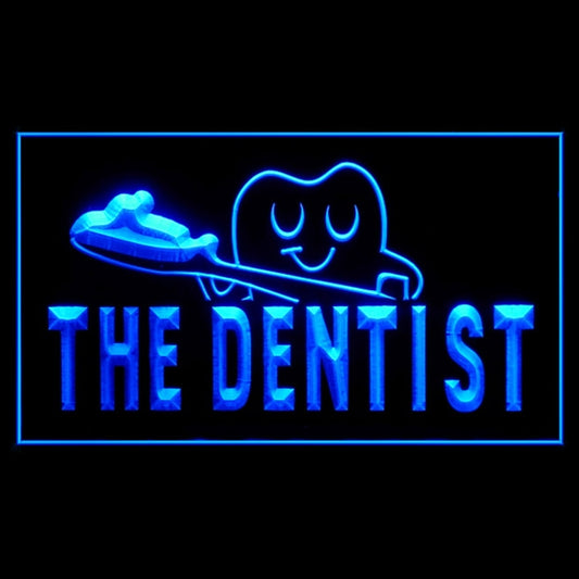 190174 Dentist Teeth Health Care Home Decor Open Display illuminated Night Light Neon Sign 16 Color By Remote