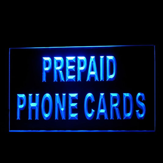 190180 Prepaid Phone Cards Telecom Shop Home Decor Open Display illuminated Night Light Neon Sign 16 Color By Remote
