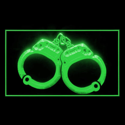 190181 Handcuff Home Decor Open Display illuminated Night Light Neon Sign 16 Color By Remote