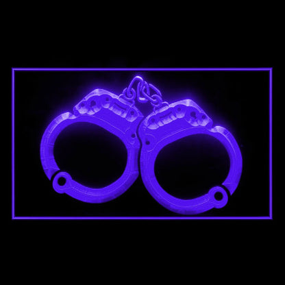 190181 Handcuff Home Decor Open Display illuminated Night Light Neon Sign 16 Color By Remote