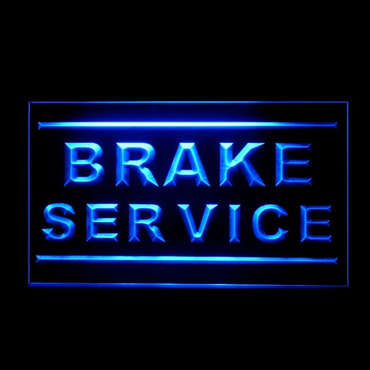 190184 Brake Service Auto Body Vehicle Shop Home Decor Open Display illuminated Night Light Neon Sign 16 Color By Remotes