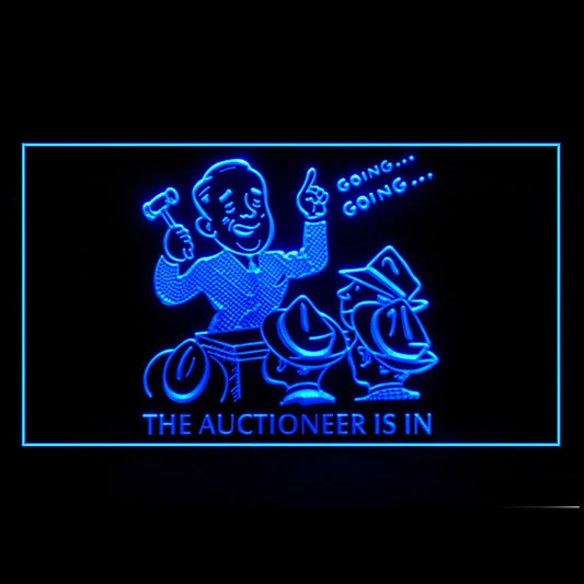 190185 Auctioneer Store Shop Home Decor Open Display illuminated Night Light Neon Sign 16 Color By Remote
