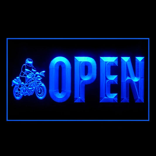 190192 Motorcycle Bike Store Shop Home Decor Open Display illuminated Night Light Neon Sign 16 Color By Remote