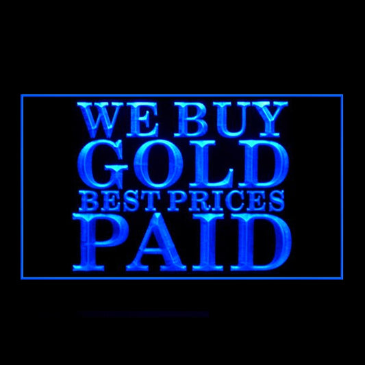 190209 We Buy Gold Jewelry Store Shop Home Decor Open Display illuminated Night Light Neon Sign 16 Color By Remote