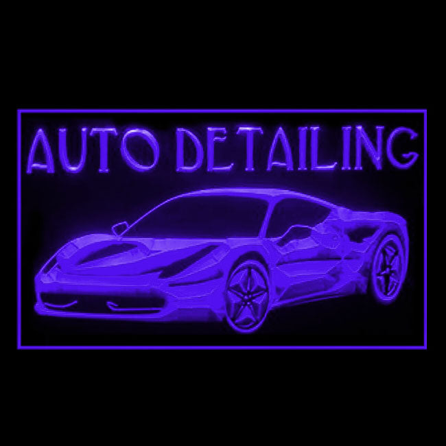 190213 Auto Detailing Body Vehicle Shop Home Decor Open Display illuminated Night Light Neon Sign 16 Color By Remotes