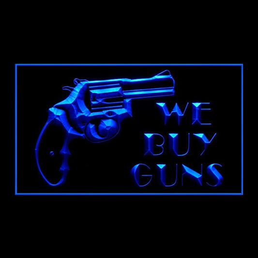 190219 We Buy Guns Store Shop Home Decor Open Display illuminated Night Light Neon Sign 16 Color By Remote