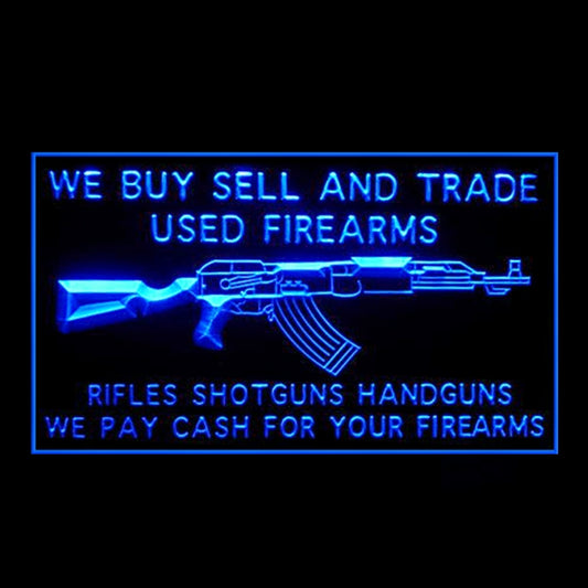 190220 We Buy Guns Store Shop Home Decor Open Display illuminated Night Light Neon Sign 16 Color By Remote