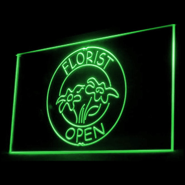 200004 Florist Flower Store Shop Home Decor Open Display illuminated Night Light Neon Sign 16 Color By Remote