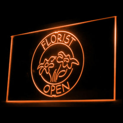 200004 Florist Flower Store Shop Home Decor Open Display illuminated Night Light Neon Sign 16 Color By Remote