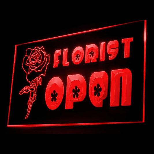 200011 Florist Flower Store Shop Home Decor Open Display illuminated Night Light Neon Sign 16 Color By Remote