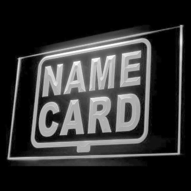 200018 Name Card Office Store Shop Home Decor Open Display illuminated Night Light Neon Sign 16 Color By Remote