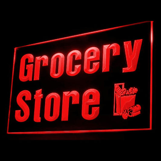 200019 Grocery Store Shop Home Decor Open Display illuminated Night Light Neon Sign 16 Color By Remote