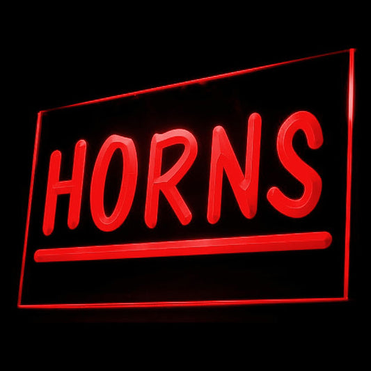 200024 Horns Souvenir Gift Shop Store Shop Home Decor Open Display illuminated Night Light Neon Sign 16 Color By Remote