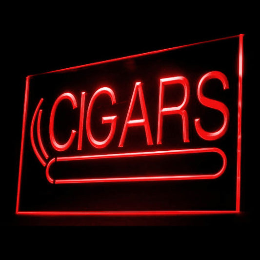 200028 Cigars Cuban Tobacco Store Shop Home Decor Open Display illuminated Night Light Neon Sign 16 Color By Remote