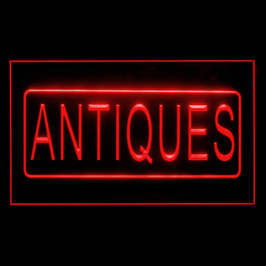 200034 Antiques Store Shop Home Decor Open Display illuminated Night Light Neon Sign 16 Color By Remote