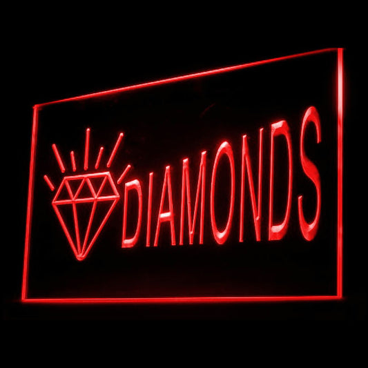 200035 Diamonds Jewelry Store Shop Home Decor Open Display illuminated Night Light Neon Sign 16 Color By Remote