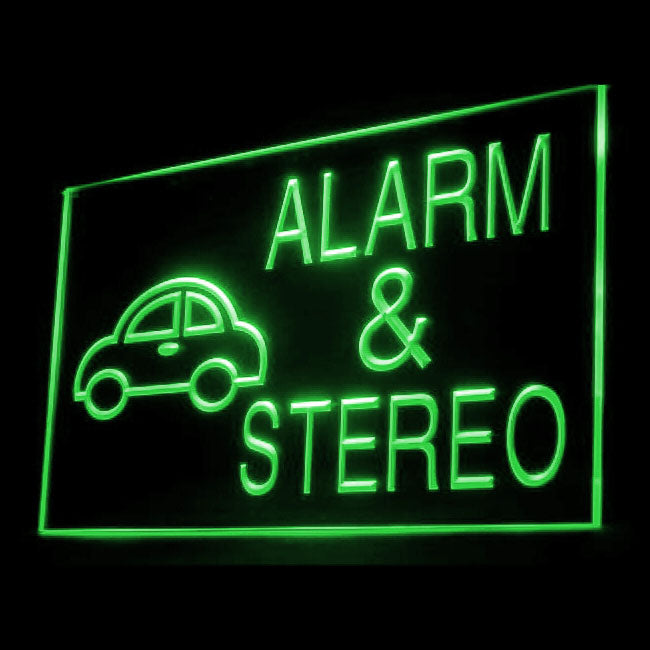 200038 Alarm Stereo Auto Vehicle Store Shop Home Decor Open Display illuminated Night Light Neon Sign 16 Color By Remote