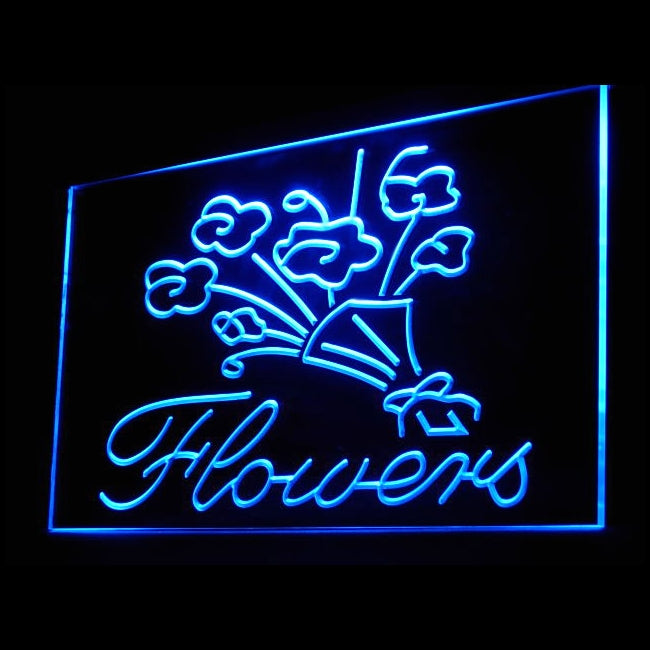 200044 Florist Flower Store Shop Home Decor Open Display illuminated Night Light Neon Sign 16 Color By Remote