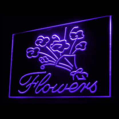 200044 Florist Flower Store Shop Home Decor Open Display illuminated Night Light Neon Sign 16 Color By Remote