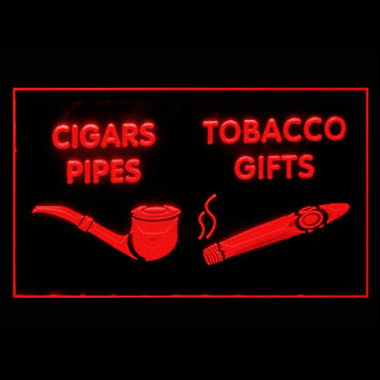 200056 Cigars Pipe Cuban Tobacco Store Shop Home Decor Open Display illuminated Night Light Neon Sign 16 Color By Remote