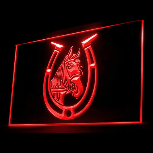 200057 Horseshoe Horse Store Shop Home Decor Open Display illuminated Night Light Neon Sign 16 Color By Remote