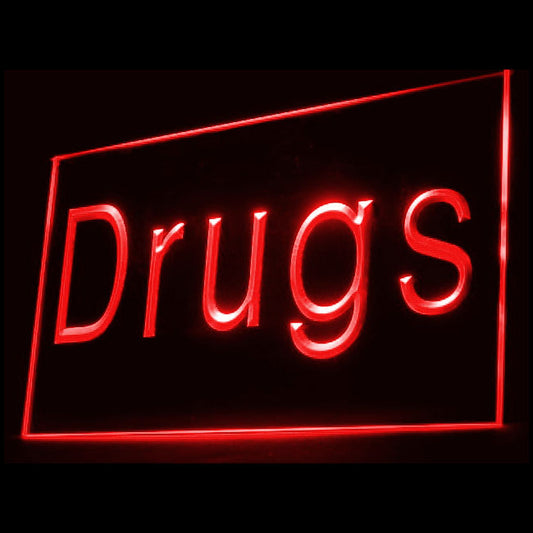 200059 Drugs Pharmacy Store Shop Home Decor Open Display illuminated Night Light Neon Sign 16 Color By Remote